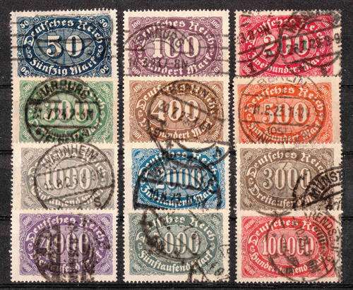 Deutsches Reich Mi 246-257 Used