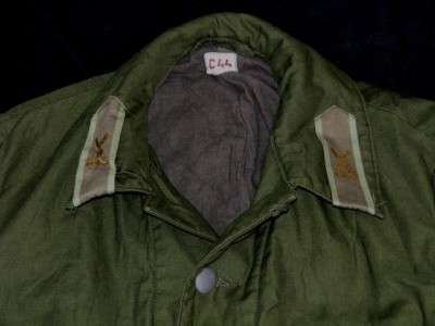 Vintage SWEDISH Heavy Duty C52 Army Insulated Cold Weather Field Coat PARKA L