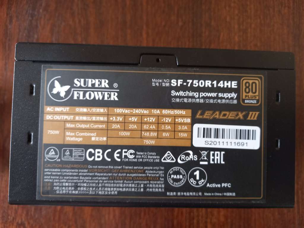 Super Flower SF-750R14HE 750W PSU