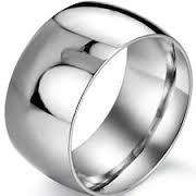 12mm Stainless Steel Ring Wedding/Engagement Imported Ring (Size 7/8/9/10/11/12)