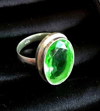 Fabulous  Topaz  in Genuine 925 Sterling Silver Imported Ring (Size 7)
