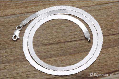 4mm 925 Sterling Silver  Neck Chain Imported filled jewelry