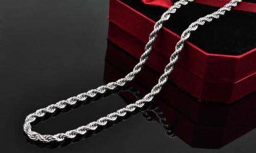 Quality 925 Sterling Silver Rope Chain/Necklace Imported filled jewelry