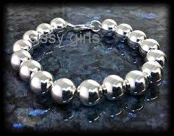Gorgeous 925 Sterling Silver Pearl Bracelet 10mm Imported Filled Jewelry