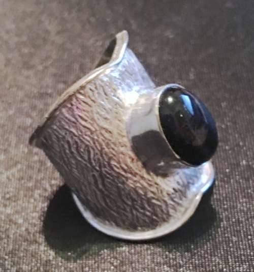 Fabulous Sim Black Onyx In 925 Sterling Silver Ring Imported Filled Jewelry