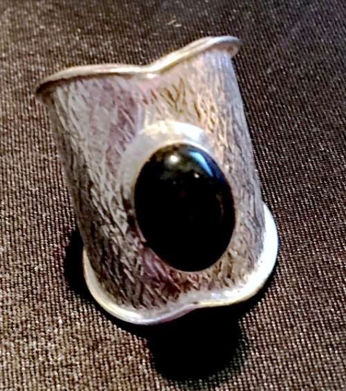 Fabulous Sim Black Onyx In 925 Sterling Silver Ring Imported Filled Jewelry