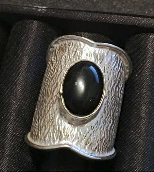 Fabulous Sim Black Onyx In 925 Sterling Silver Ring Imported Filled Jewelry