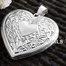 Sparkling Heart Shape Locket with 925 Sterling Silver Imported Filled Neck Chain with 925 Marking