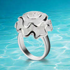 Eye Catching 925 Sterling Silver Rose Ring Imported Filled