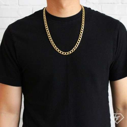 Quality Unisex 8mm 18ct Yellow Gold Filled Imported Neck Chain