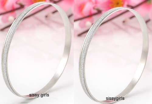**Wow** 5mm Silver or Gold Glitter Double Imported Bangles