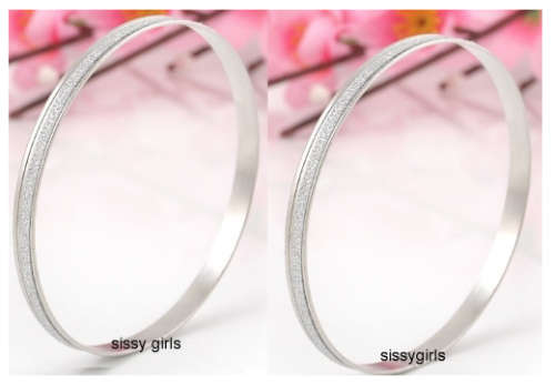 **Wow** 5mm Silver or Gold Glitter Double Imported Bangles