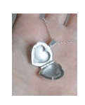 Sparkling Heart Shape Locket with 925 Sterling Silver Imported Filled Neck Chain
