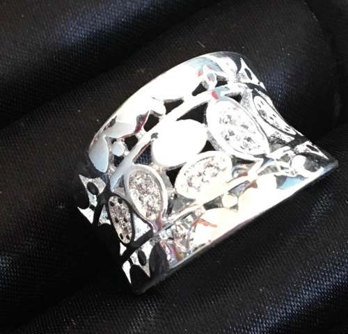 Elegant Memorial Diamonds Set in 925 Sterling Silver Ring  Imported Filled Jewelry