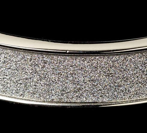 2 x Amazing 925 Sterling Silver Plated with Glitter inlay Imported Bangles