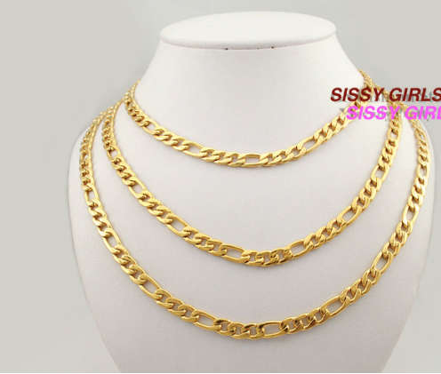 QUALITY Imported 18ct Yellow Gold Filled Imported Unisex Neck Chain