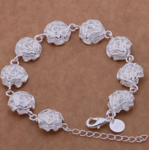 Dazzling Imported Rose Bracelet with 925 Marking