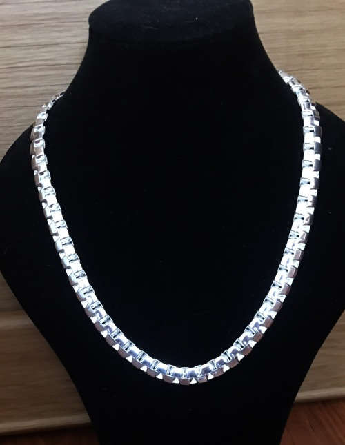 10mm Elegant 925 Sterling Silver Neck Chain Imported Filled Jewelry