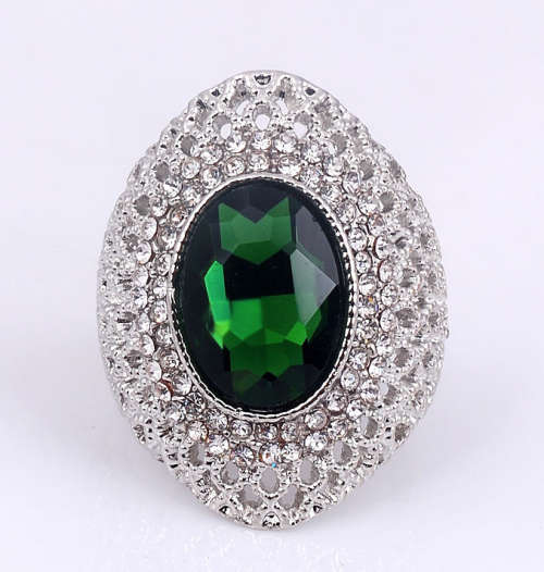 Exquisite Cr Topaz in 925 Sterling Silver Ring Imported Filled Jewelry