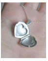 Sparkling Heart Shape Locket with 925 Sterling Silver Imported Filled Neck Chain