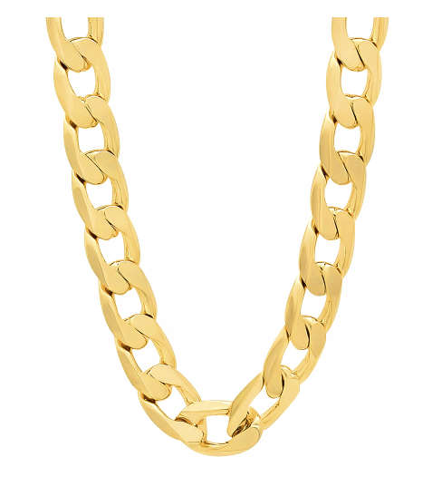 Quality Unisex 8mm 18ct Yellow Gold Filled Imported Neck Chain