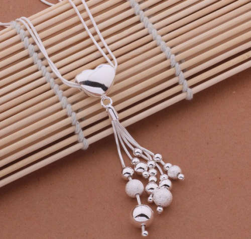 Glamorous 3 in 1 925 sterling Silver Neck Chain Imported Filled Jewelry