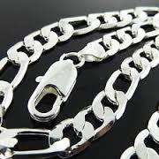 10mm Awesome 925 Sterling Silver Unisex Neck Chain Imported filled jewelry