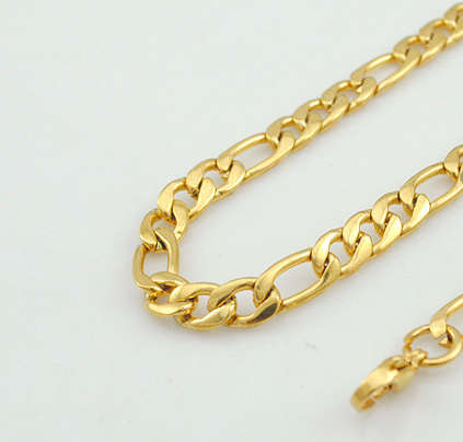 Quality 18ct Yellow Gold Filled Imported Figaro Unisex Neck Chain