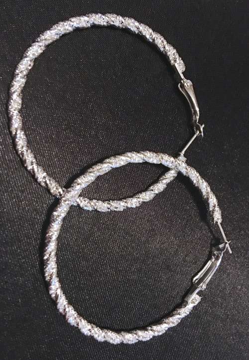 Flashing 925 Sterling Silver  Earrings Imported Filled Jewelry