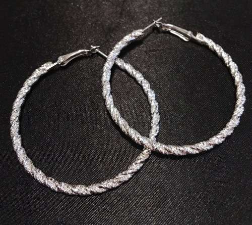 Flashing 925 Sterling Silver  Earrings Imported Filled Jewelry