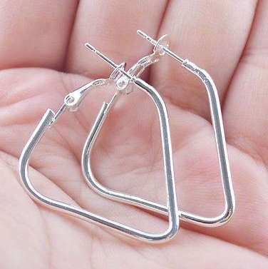 Impressive 925 Sterling Silver Earrings Imported Filled Jewelry