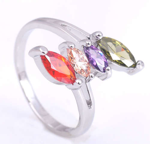 Eye Catching Cr. Topaz Set in 925 Sterling Silver Imported Filled Ring