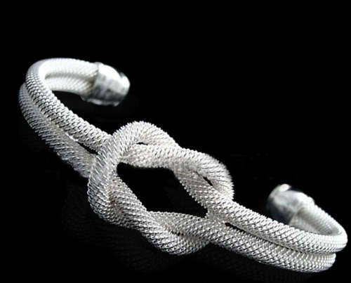 Posh 925 Sterling Silver Bangle/Bracelet imported Filled Jewelry