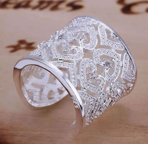 Gorgeous Swarovski Crystals in 925 Sterling Silver Ring Import