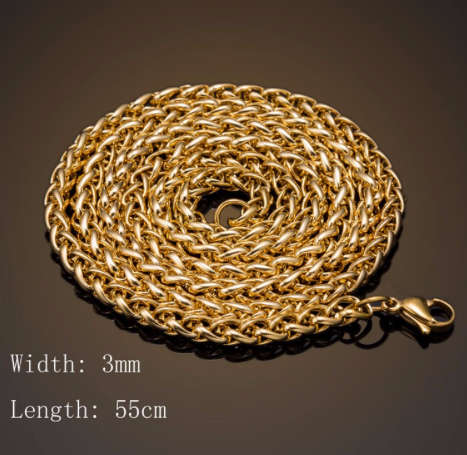 Exquisite 14ct Yellow Gold Filled Imported Unisex Neck Chain