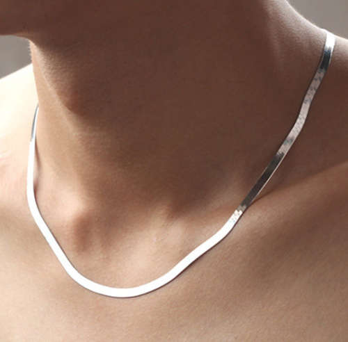 Elegant 925 Sterling Silver Imported Filled Neck Chain