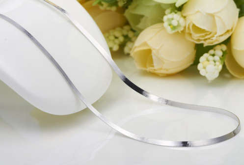 Elegant 925 Sterling Silver Imported Filled Neck Chain