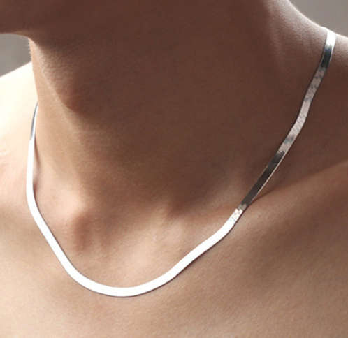 Elegant 925 Sterling Silver Imported Filled Neck Chain