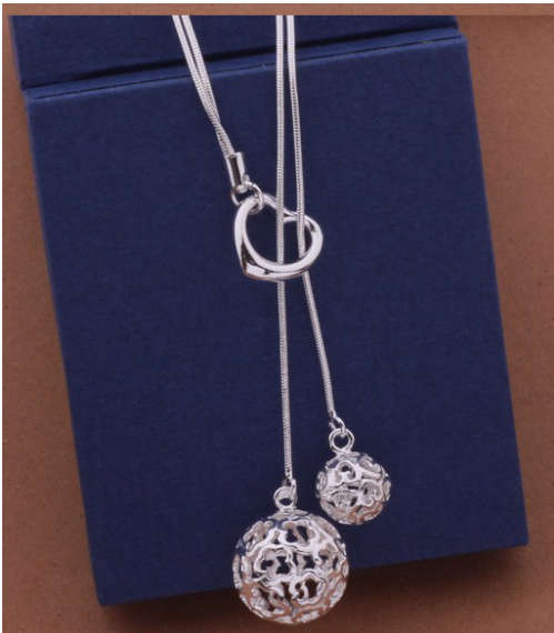 Gorgeous 925 Sterling Silver Imported Charm Pendant Neck Chain with 925 Marking Filled Jewelry