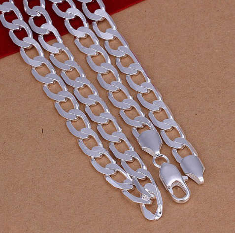 Impressive 925 Sterling Silver Imported Filled Unisex Neck Chain with 925 Marking