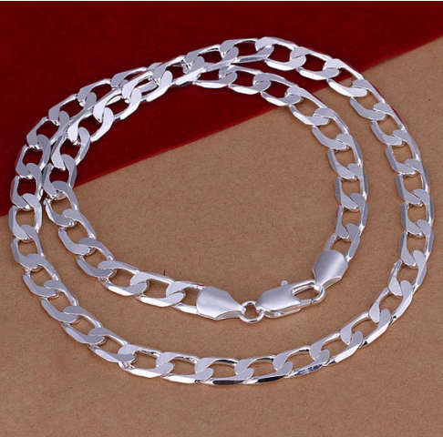 Impressive 925 Sterling Silver Imported Filled Unisex Neck Chain with 925 Marking