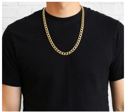 Quality Unisex 8mm 18ct Yellow Gold Filled Imported Neck Chain