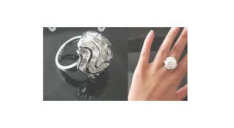 Eye Catching 925 Sterling Silver Rose Ring Imported Filled