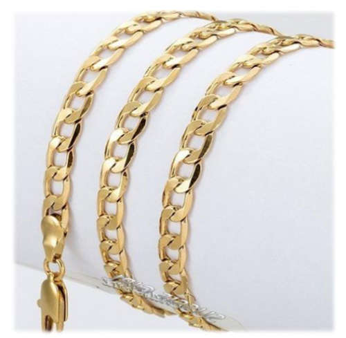 Quality Unisex 8mm 18ct Yellow Gold Filled Imported Neck Chain