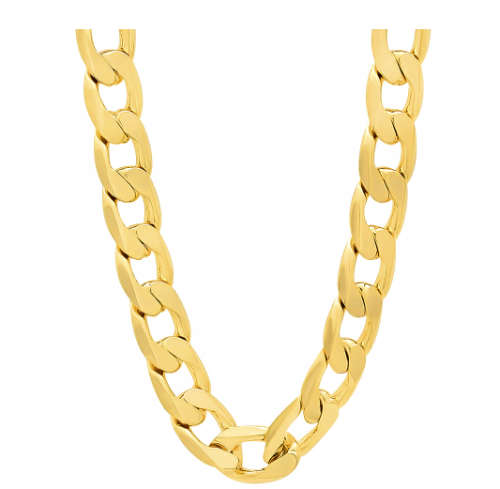 Quality Unisex 8mm 18ct Yellow Gold Filled Imported Neck Chain