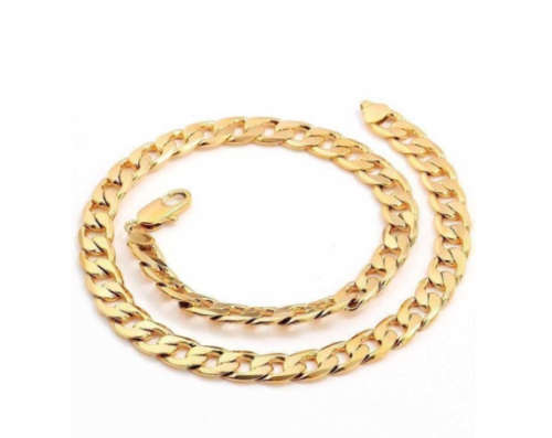 Quality Unisex 8mm 18ct Yellow Gold Filled Imported Neck Chain