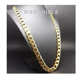 Quality Unisex 8mm 18ct Yellow Gold Filled Imported Neck Chain