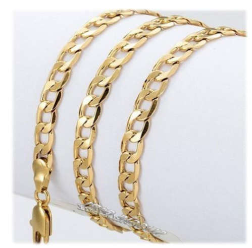 Quality Unisex 8mm 18ct Yellow Gold Filled Imported Neck Chain