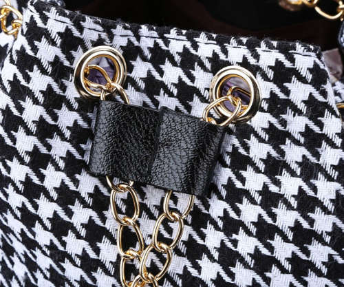 Bohemian Black  Bucket Drawstring Shoulder Cross-Body Bag