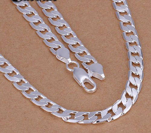 Impressive 925 Sterling Silver Imported Filled Unisex Neck Chain with 925 Marking